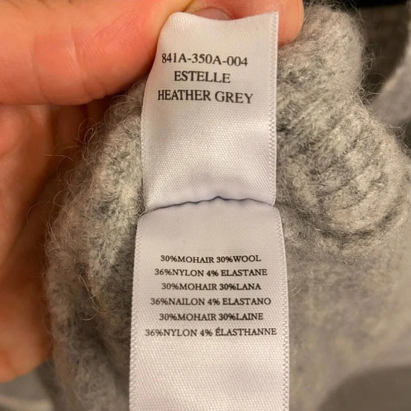 Rails Estelle Heather Grey Mohair & Wool Blend Sweater Size Small - Picture 8 of 8